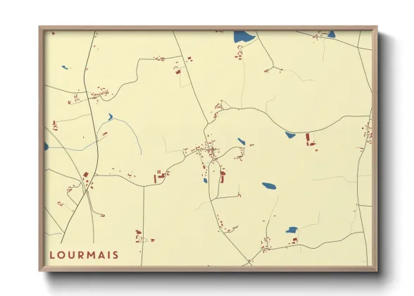 Une affiche de carte sur Lourmais
