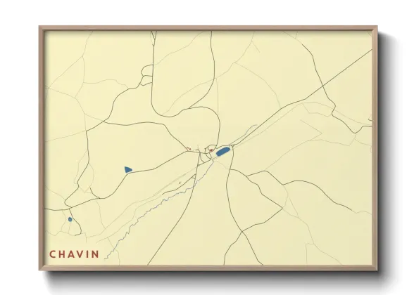 Une affiche de carte sur Chavin