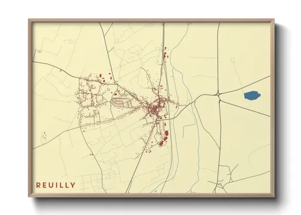Une affiche de carte sur Reuilly