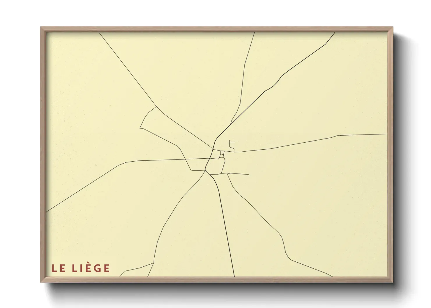 Un poster carteLe Liège