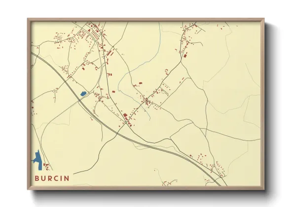 Une affiche de carte sur Burcin