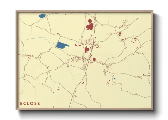 Une affiche de carte sur Eclose