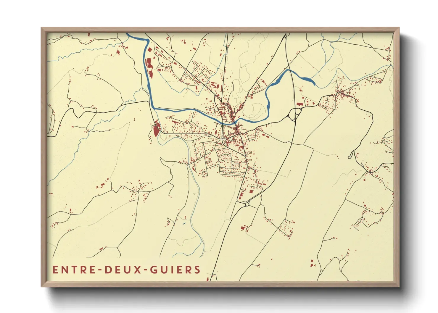 Un poster carteEntre-Deux-Guiers