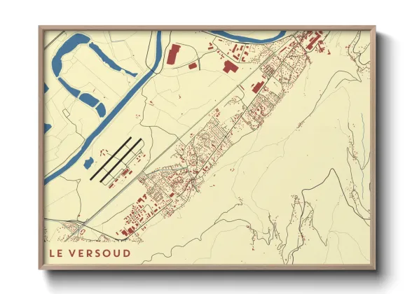 Une affiche de carte sur Le Versoud