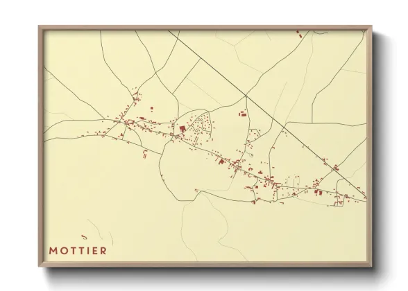 Une affiche de carte sur Mottier