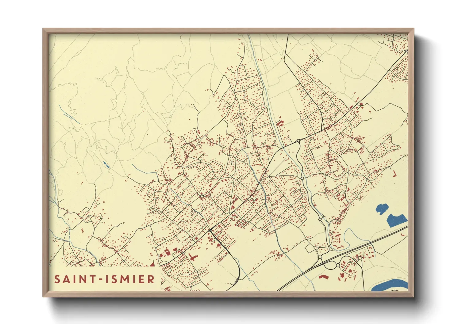 Un poster carteSaint-Ismier