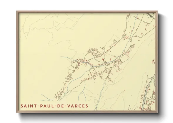 Une affiche de carte sur Saint-Paul-de-Varces