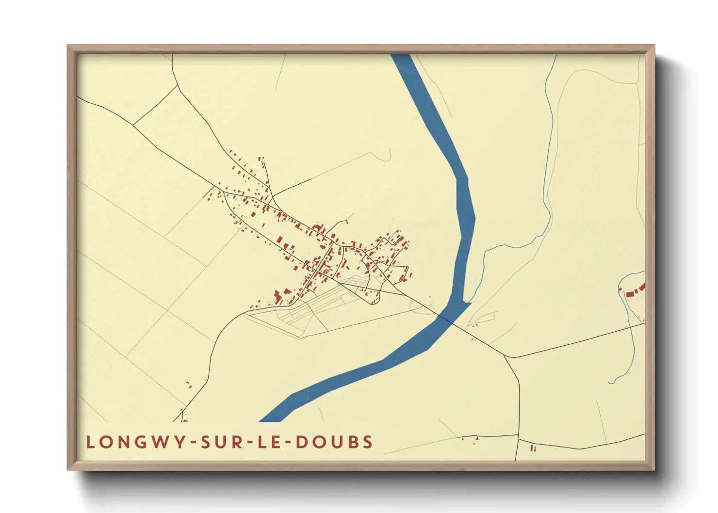 Un poster carteLongwy-sur-le-Doubs