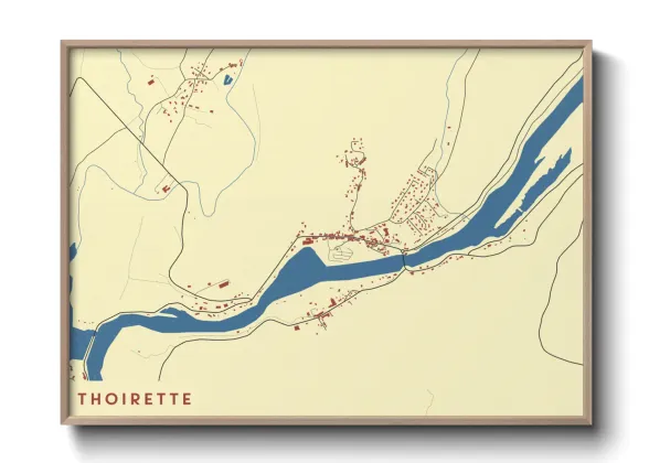 Une affiche de carte sur Thoirette