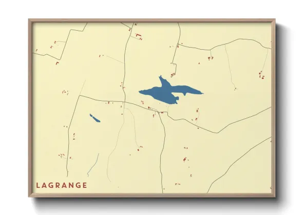 Une affiche de carte sur Lagrange