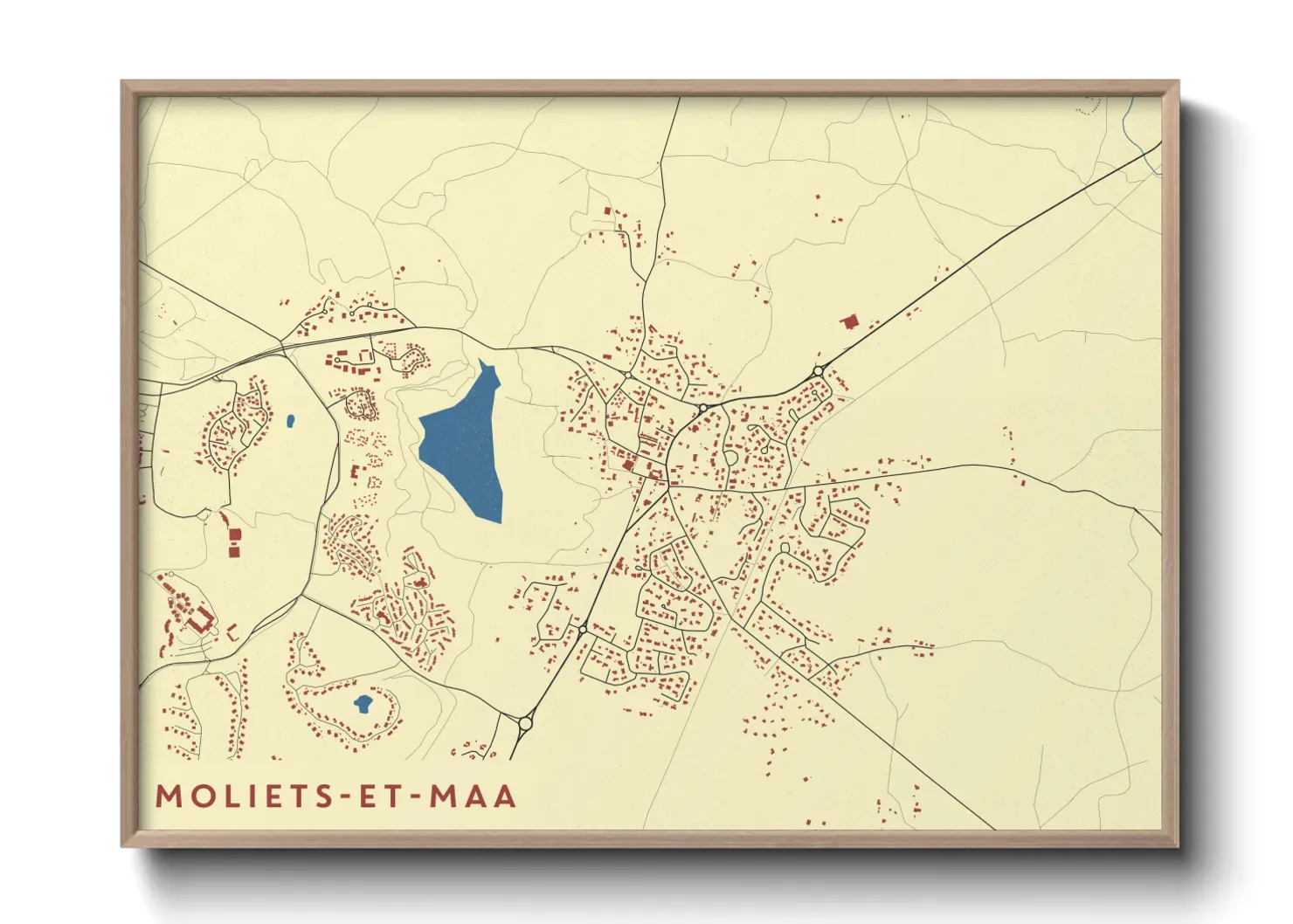 Un poster carteMoliets-et-Maa
