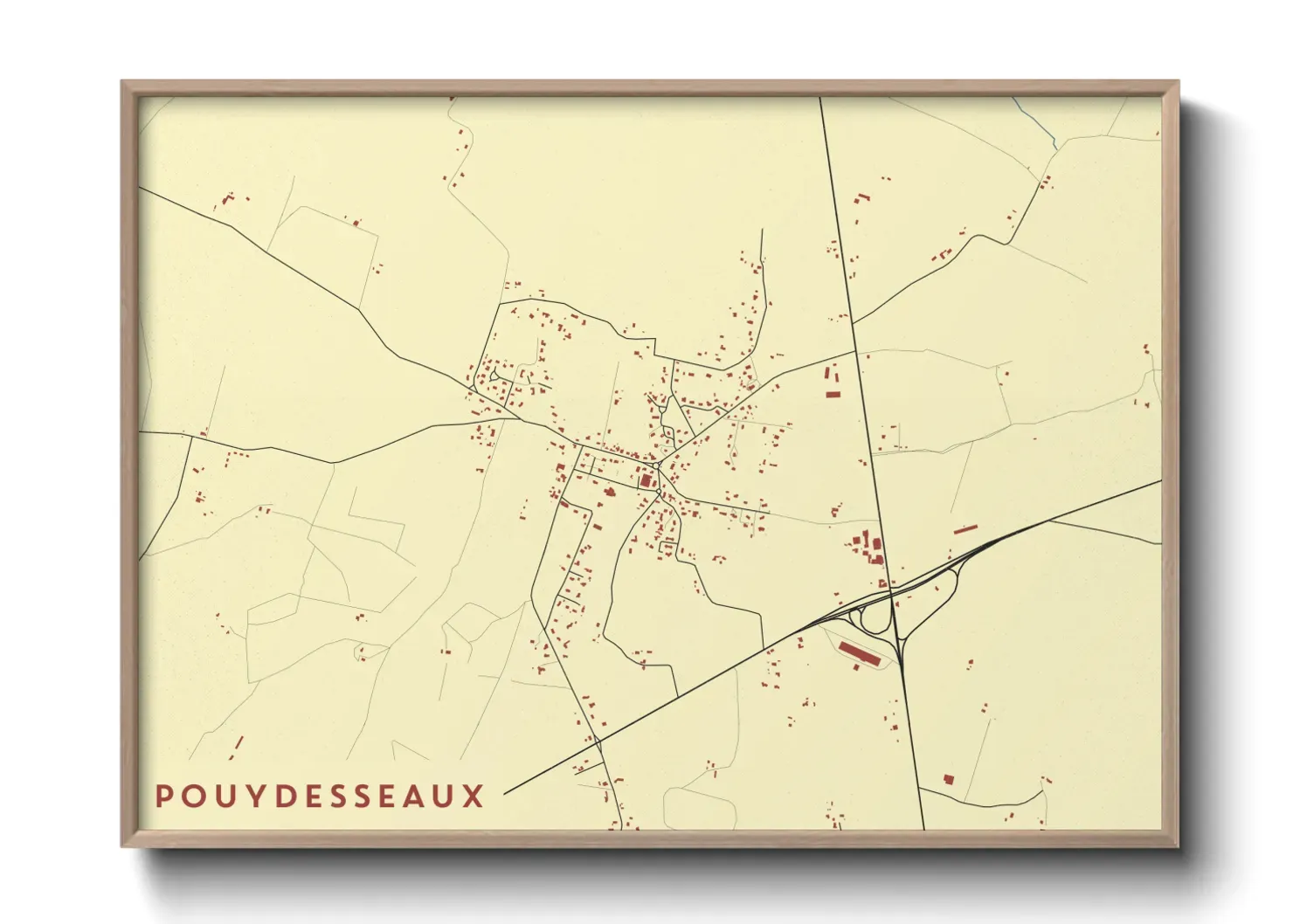 Un poster cartePouydesseaux