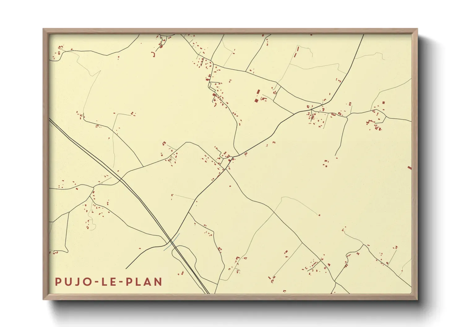 Un poster cartePujo-le-Plan