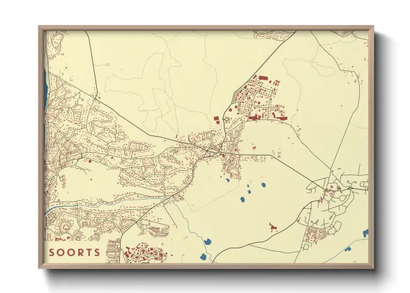 Une affiche de carte sur Soorts