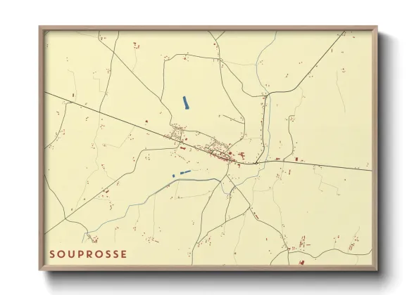 Une affiche de carte sur Souprosse