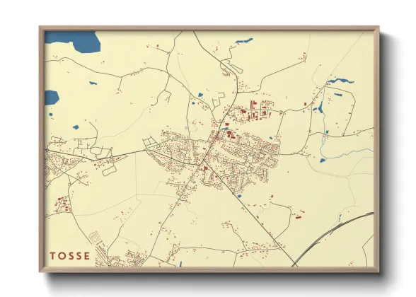 Une affiche de carte sur Tosse