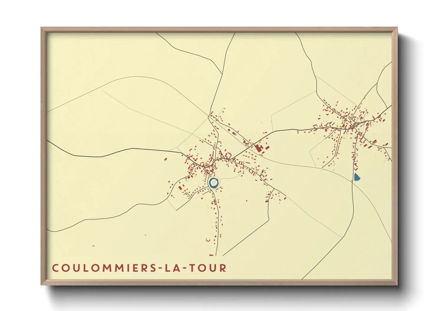 Un poster carteCoulommiers-la-Tour
