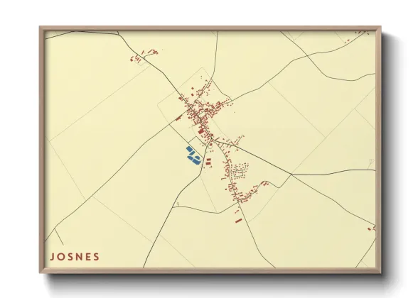 Une affiche de carte sur Josnes