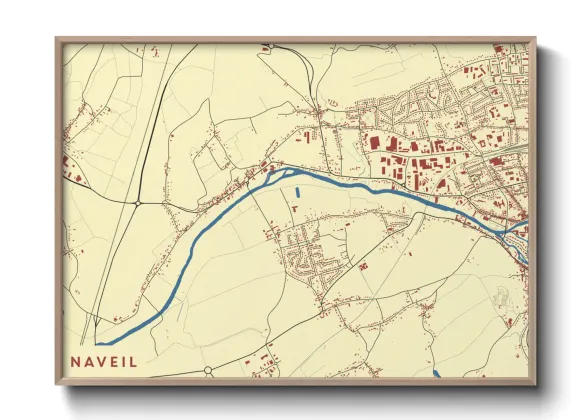 Une affiche de carte sur Naveil