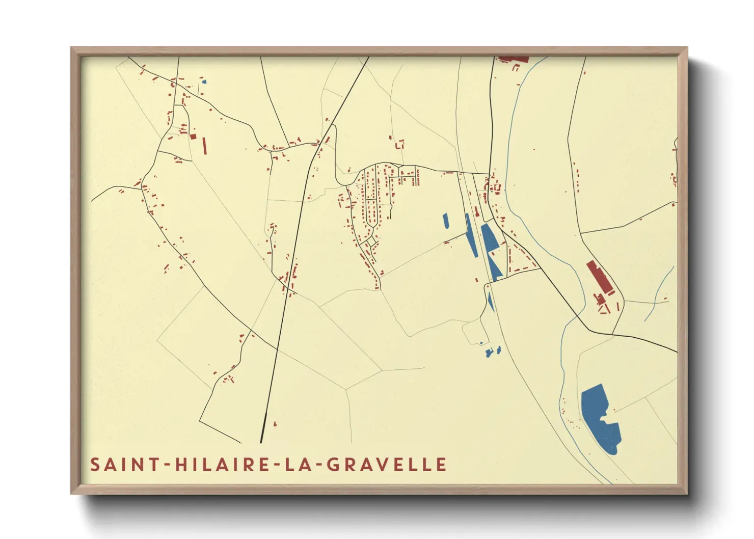 Un poster carteSaint-Hilaire-la-Gravelle