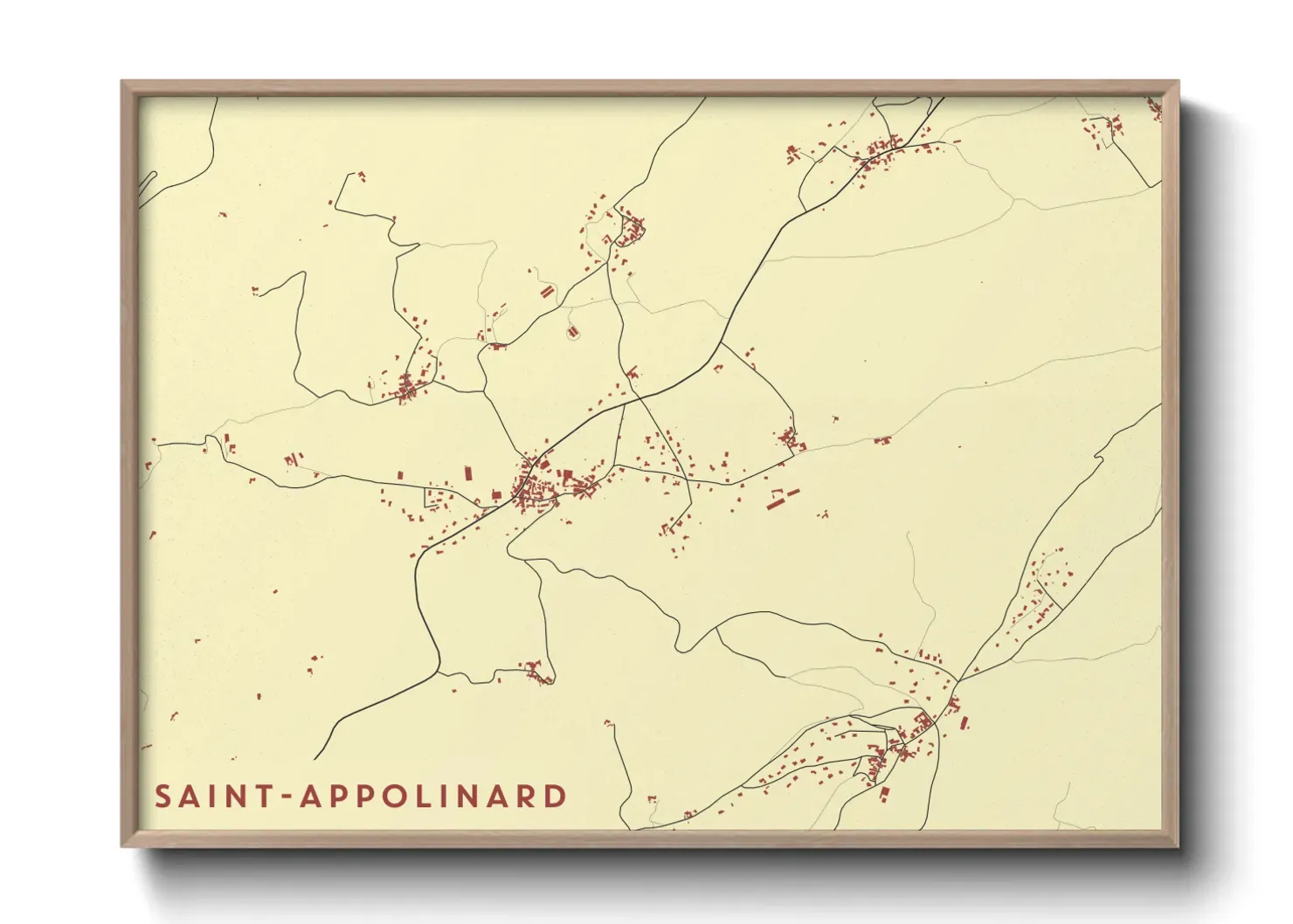 Un poster carteSaint-Appolinard