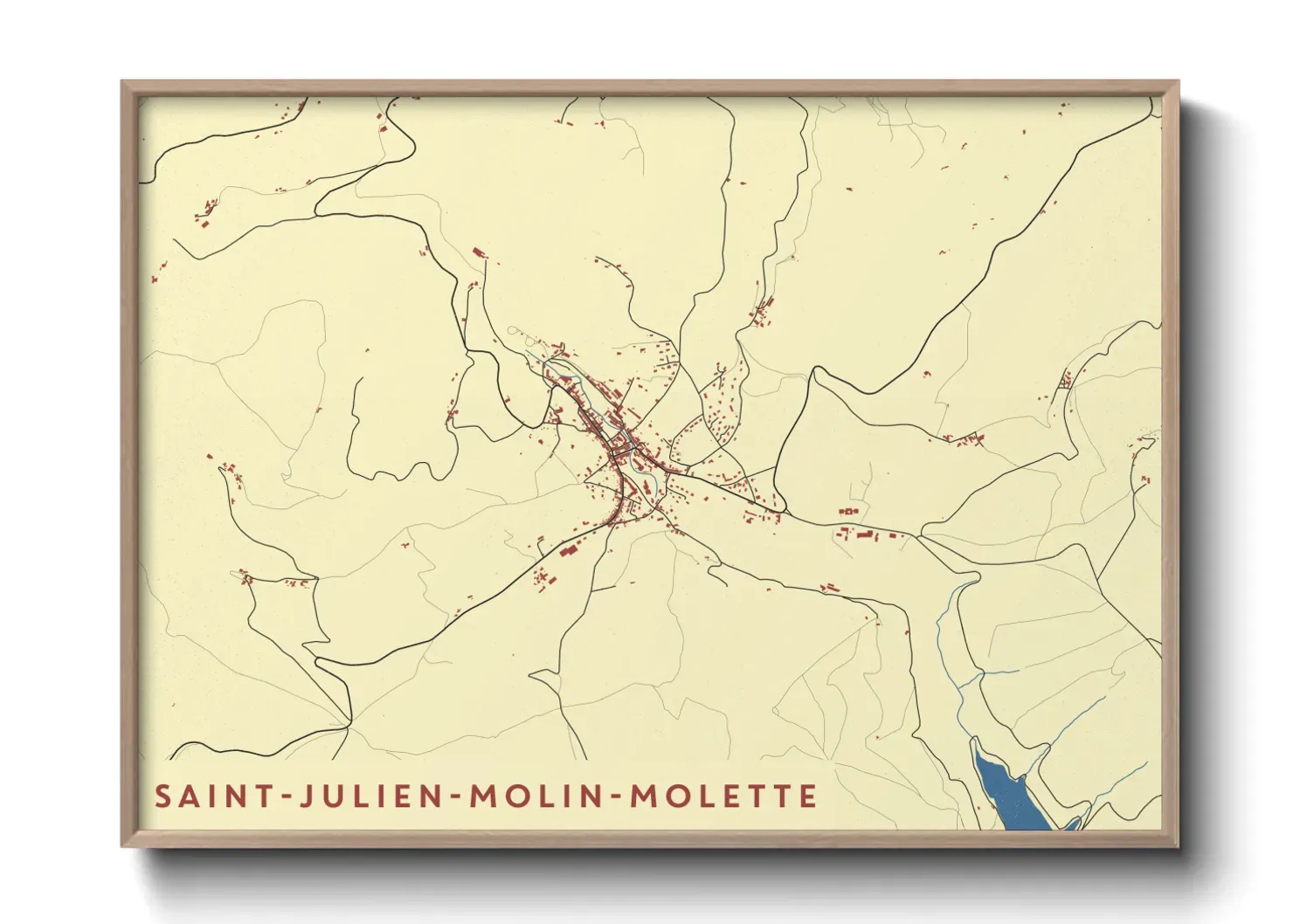 Un poster carteSaint-Julien-Molin-Molette