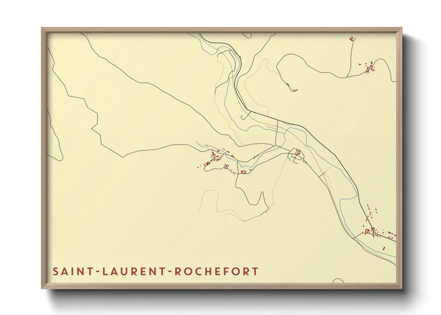 Un poster carteSaint-Laurent-Rochefort