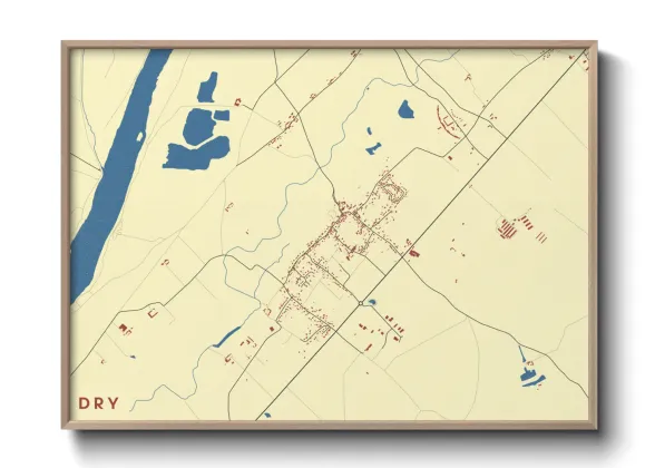 Une affiche de carte sur Dry