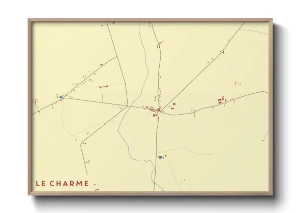 Une affiche de carte sur Le Charme