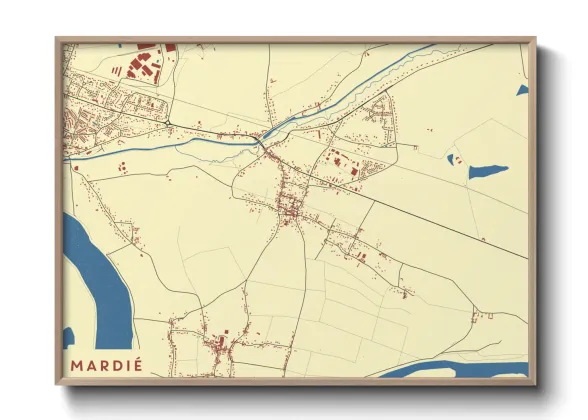 Une affiche de carte sur Mardié