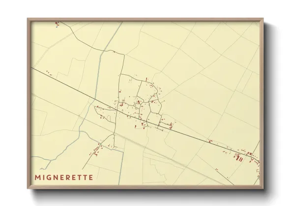Une affiche de carte sur Mignerette