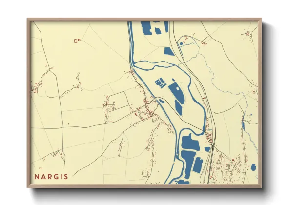 Une affiche de carte sur Nargis