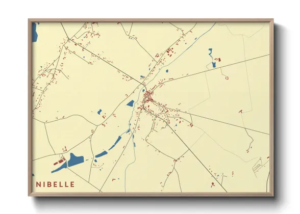 Une affiche de carte sur Nibelle