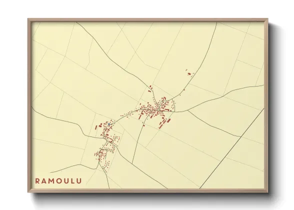 Une affiche de carte sur Ramoulu