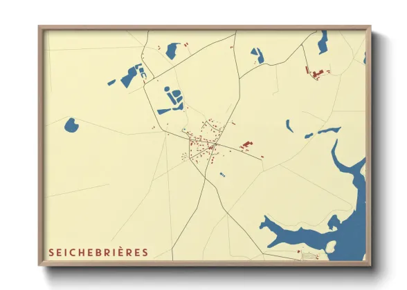 Une affiche de carte sur Seichebrières
