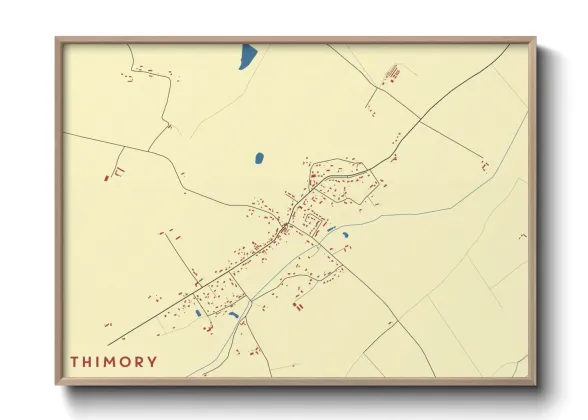 Une affiche de carte sur Thimory