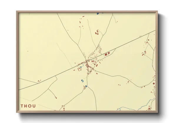 Une affiche de carte sur Thou