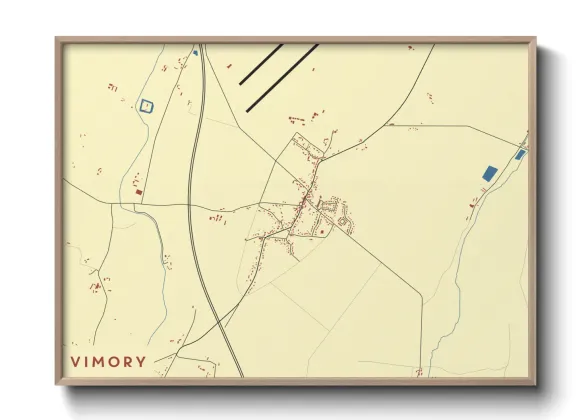 Une affiche de carte sur Vimory