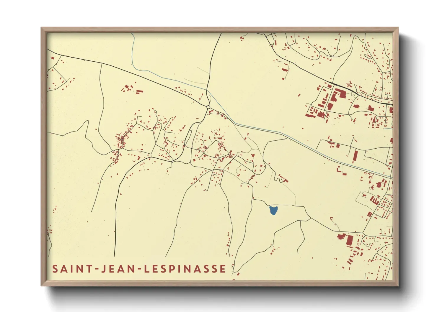 Un poster carteSaint-Jean-Lespinasse