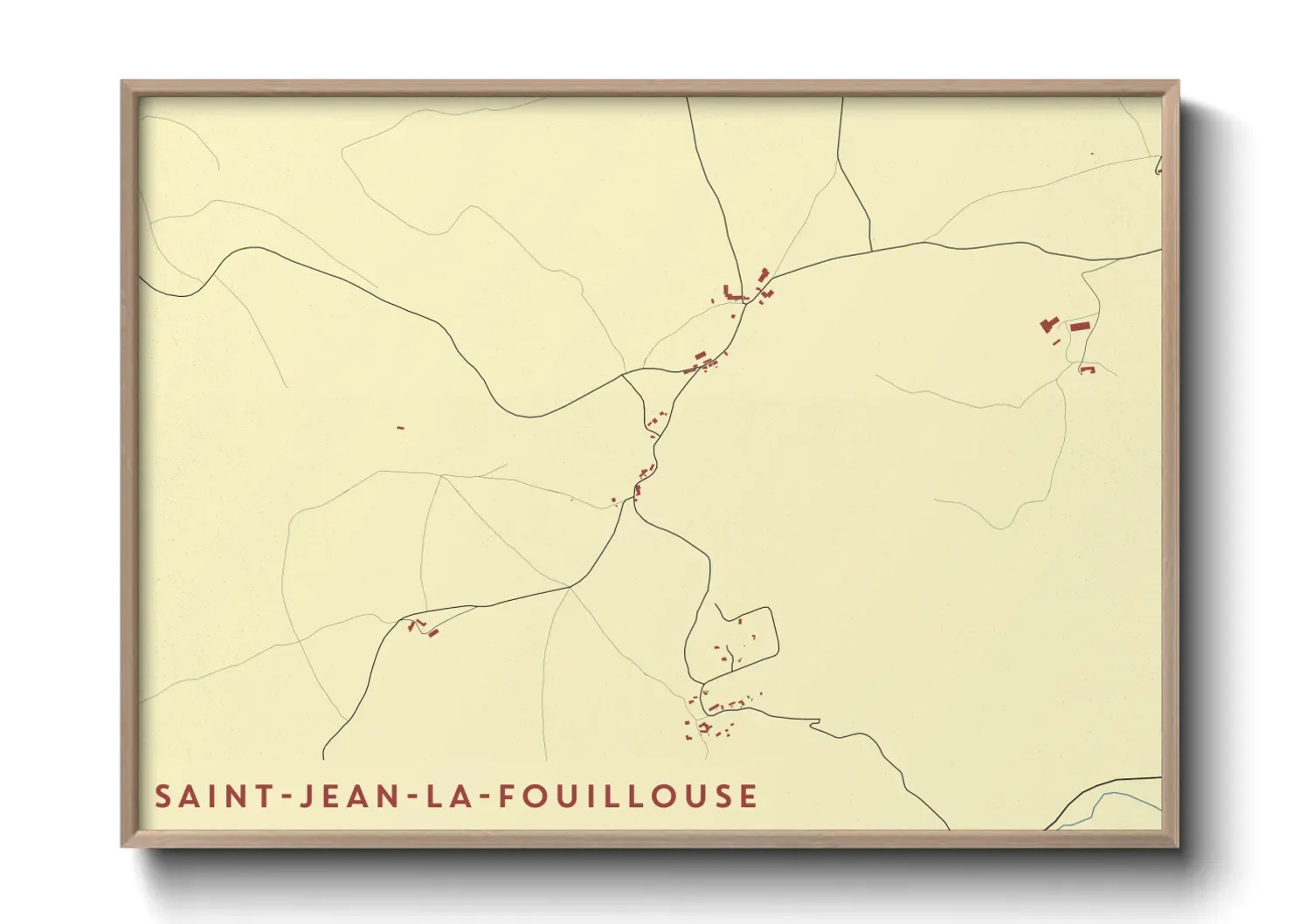Un poster carteSaint-Jean-la-Fouillouse