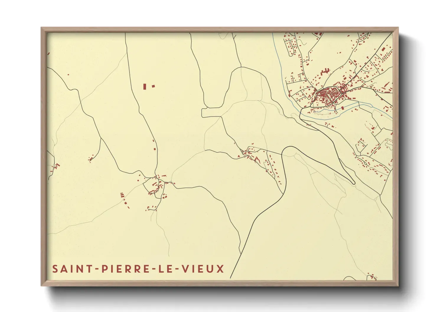 Un poster carteSaint-Pierre-le-Vieux