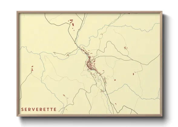 Une affiche de carte sur Serverette