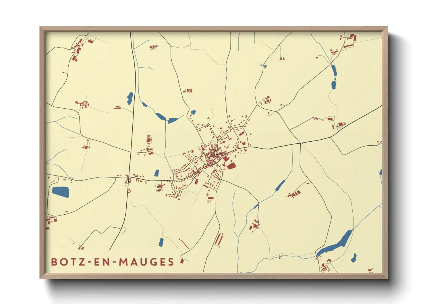Un poster carteBotz-en-Mauges
