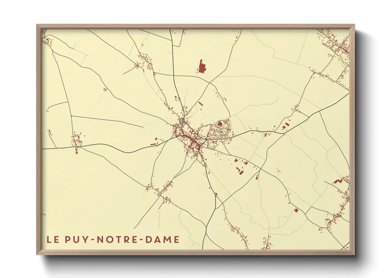 Un poster carteLe Puy-Notre-Dame