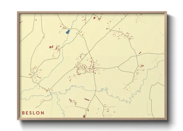 Une affiche de carte sur Beslon