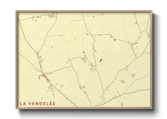 Une affiche de carte sur La Vendelée