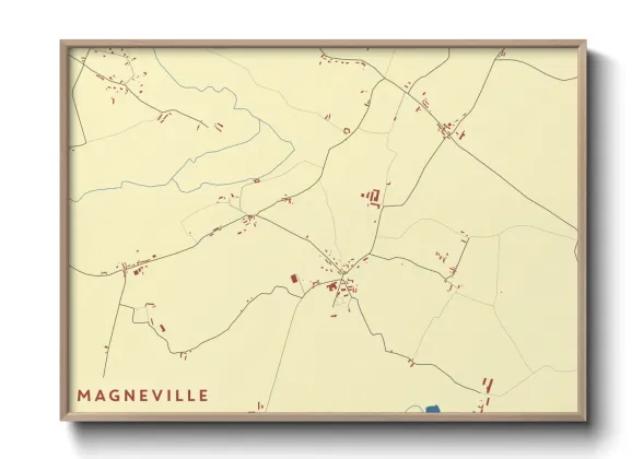 Une affiche de carte sur Magneville