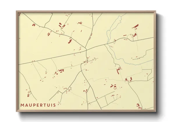 Une affiche de carte sur Maupertuis