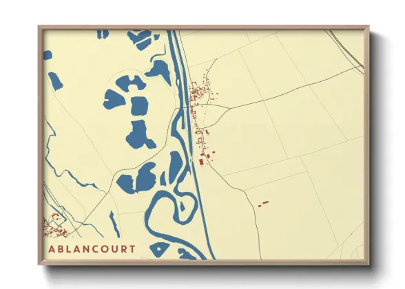 Une affiche de carte sur Ablancourt