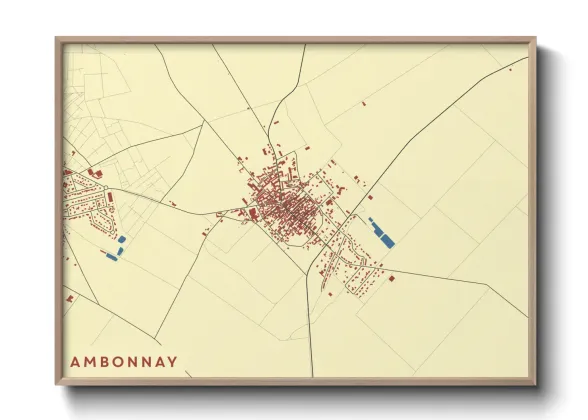 Une affiche de carte sur Ambonnay